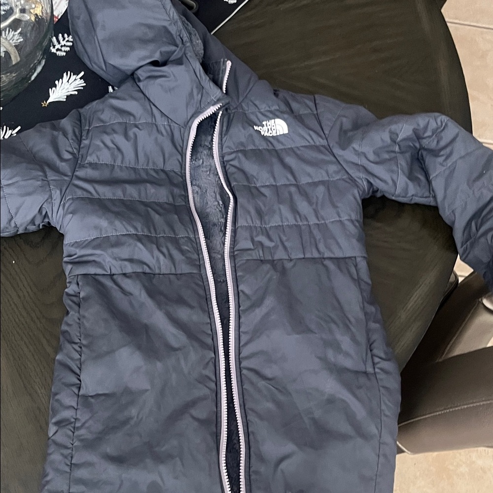 The North Face Kids Charcoal Puffer Jacket